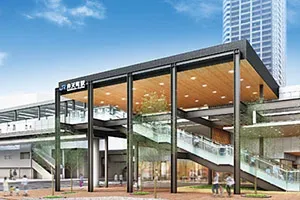 弁天町の新駅舎イメージ