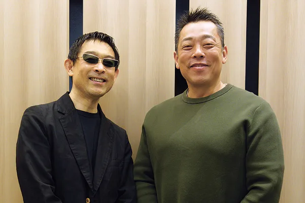 北川社長（左）と阪本晋治