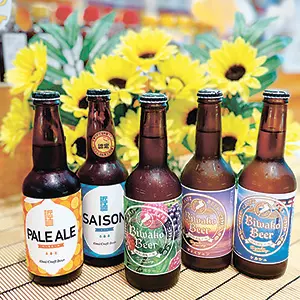 旅の思い出にラベルがキュートな地ビールの近江麦酒・びわ湖ビールをお土産に