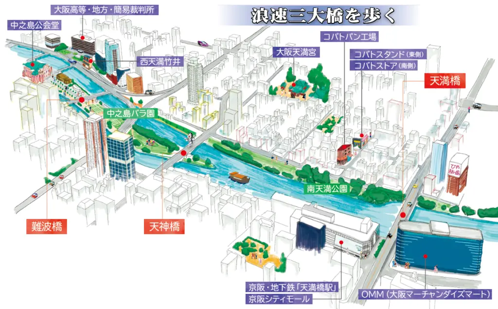 【歴史散歩】浪速三大橋 天神橋の妖怪の正体
