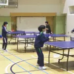 守口市卓球協会による指導の様子