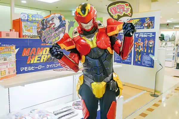 京阪百貨店守口店6階のポップアップショップ「マモルヒーロー ケイハンベース」。