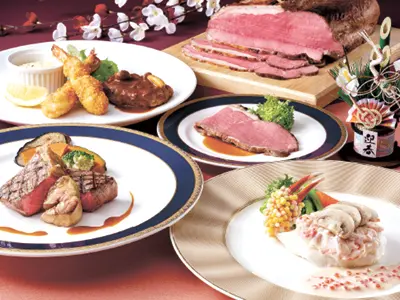 お正月は3品からメイン料理が選べる(イメージ)